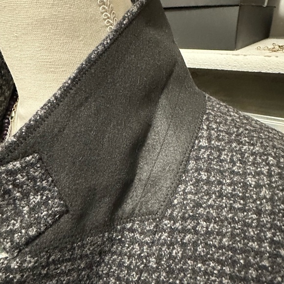 Women’sCoach Wool bl tweed Tailored  Jacket extra large NWT - Picture 14 of 16